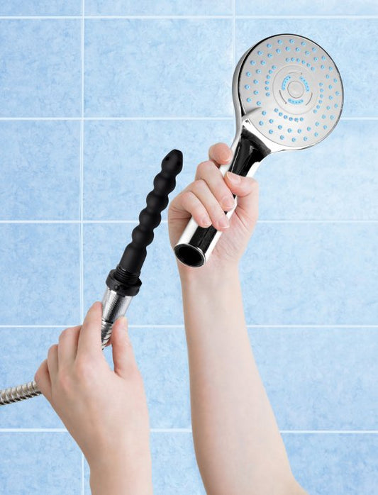 Shower Head with Silicone Enema Nozzle