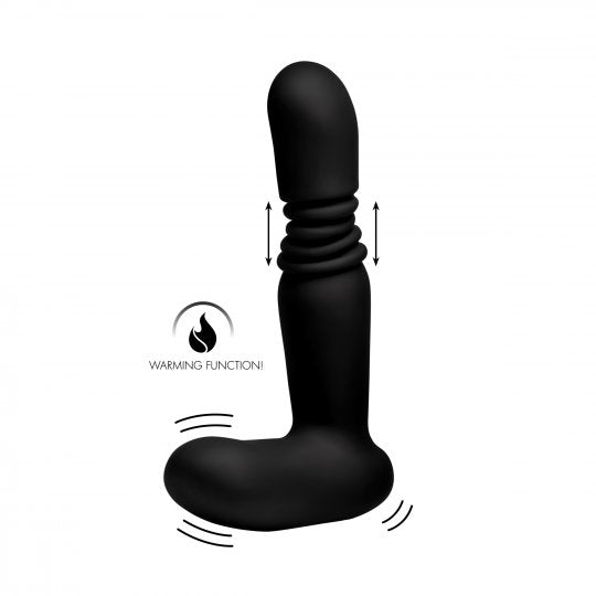 Silicone Thrusting Anal Plug With Remote Control