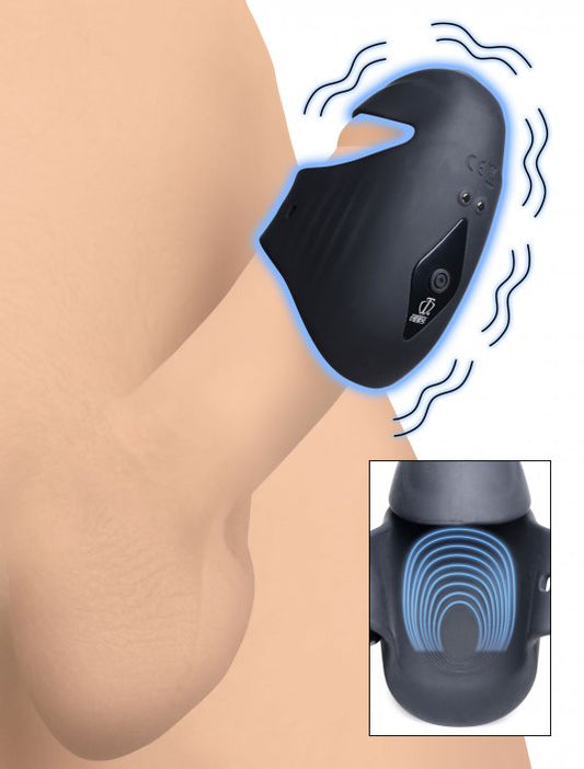 8X Vibrating Silicone Penis Head Stimulator