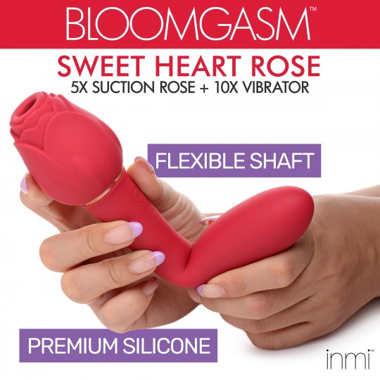 Sweet Heart Rose Clit Suction Vibrator