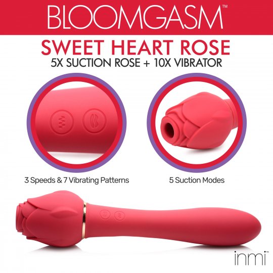 Sweet Heart Rose Clit Suction Vibrator