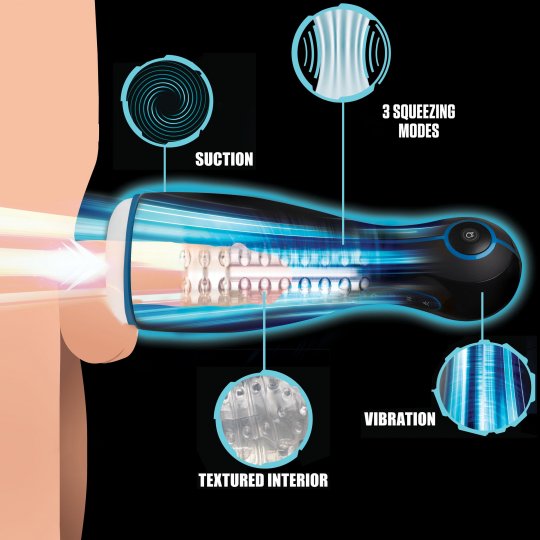 The Milker Extreme 16X Sucking, Squeezing, and Vibrating Masturbator