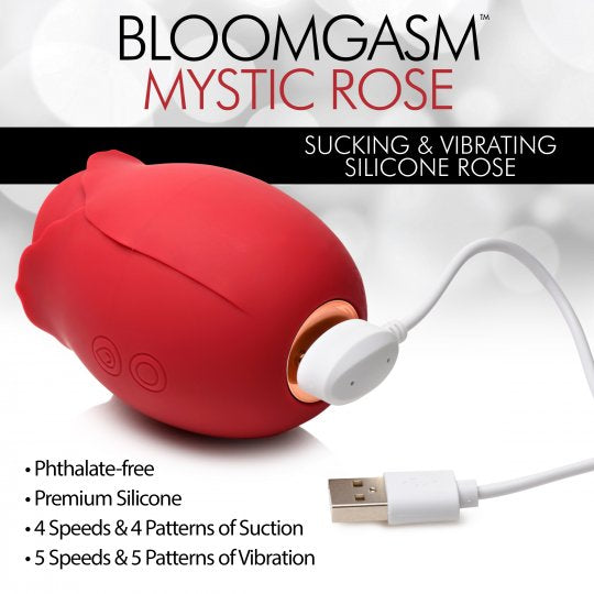 Mystic Rose Sucking and Vibrating Silicone Rose