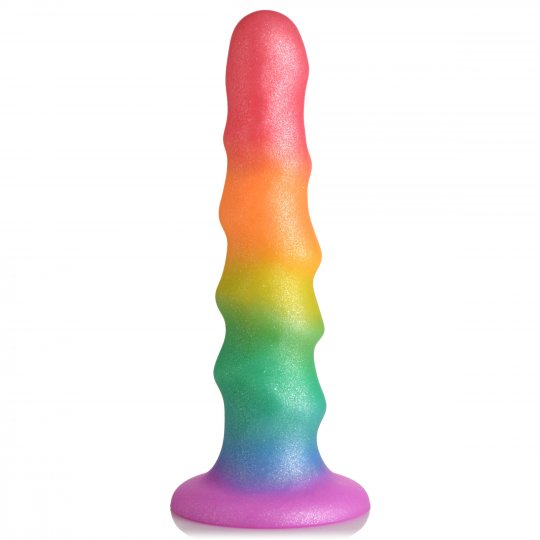 Rainbow Silicone Dildo