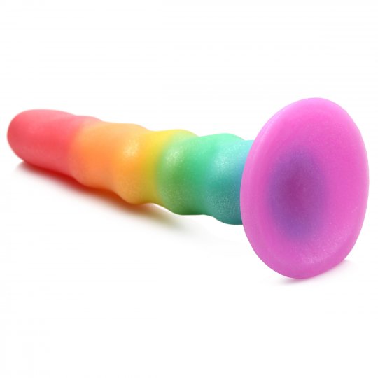 Rainbow Silicone Dildo